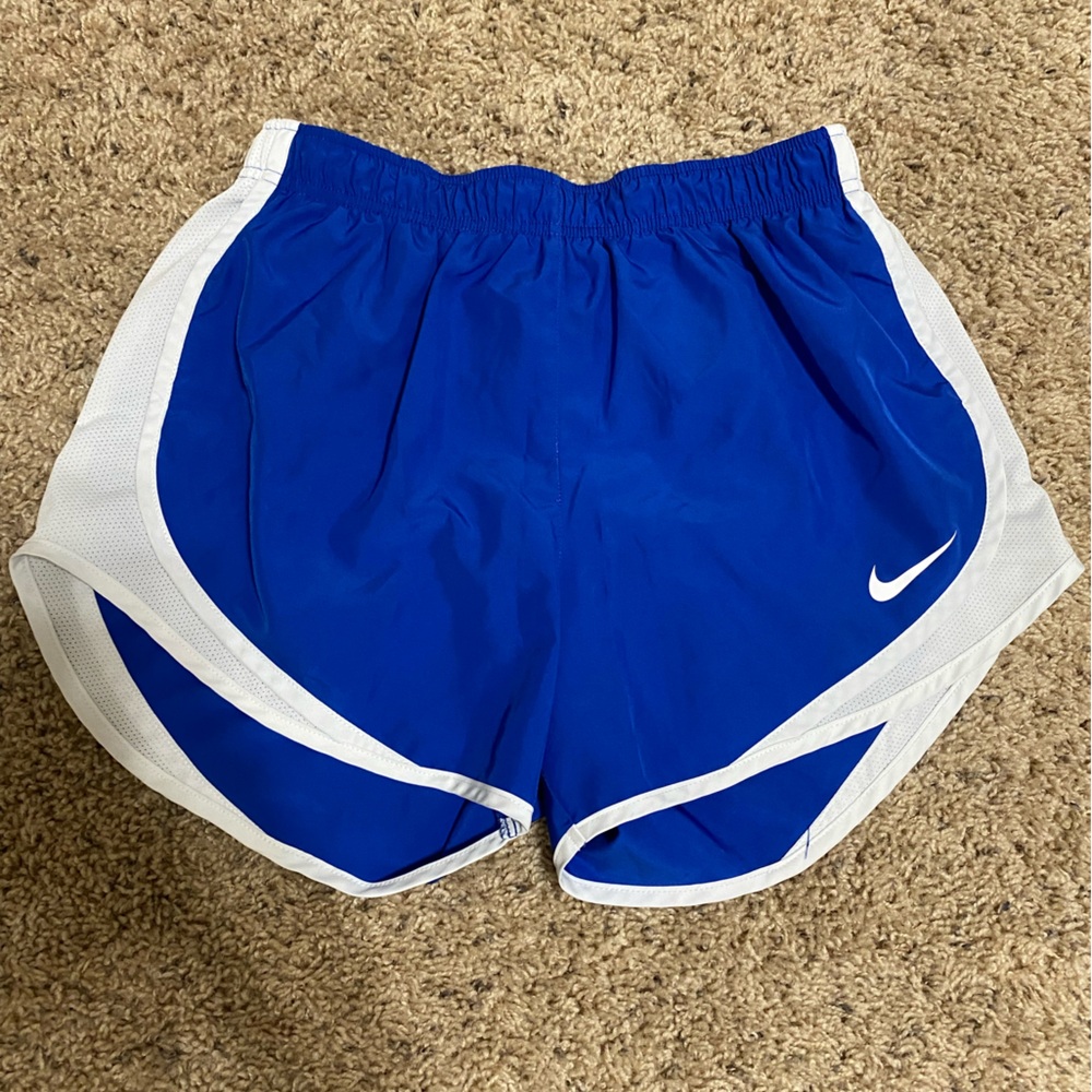 Nike Royal Blue and White Women’s Athletic Shorts